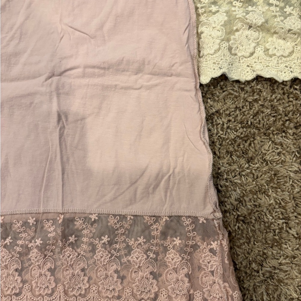 Set of Four Lace Trim Camisoles - Picture 4 of 4